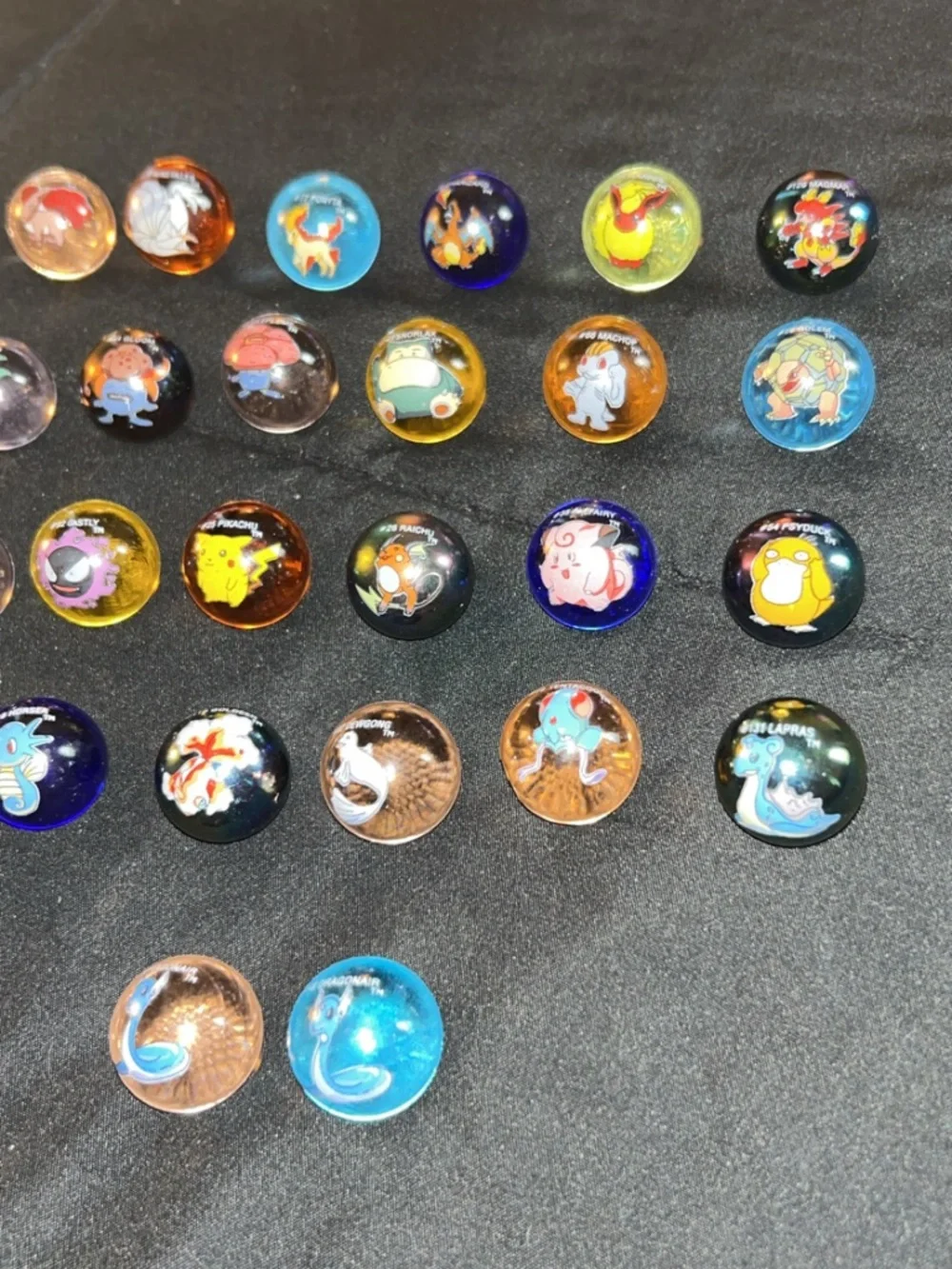 Lot of 26 Vintage Pokémon Marbles!